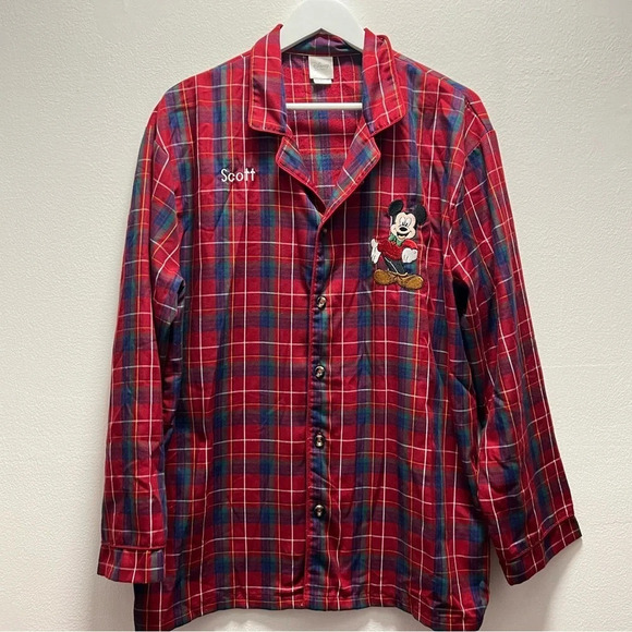 Disney Mikey Mouse Plaid Pajama Set - Picture 2 of 9